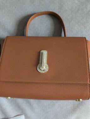 Basa Bela Top-Handle Satchel with Gold Hardware